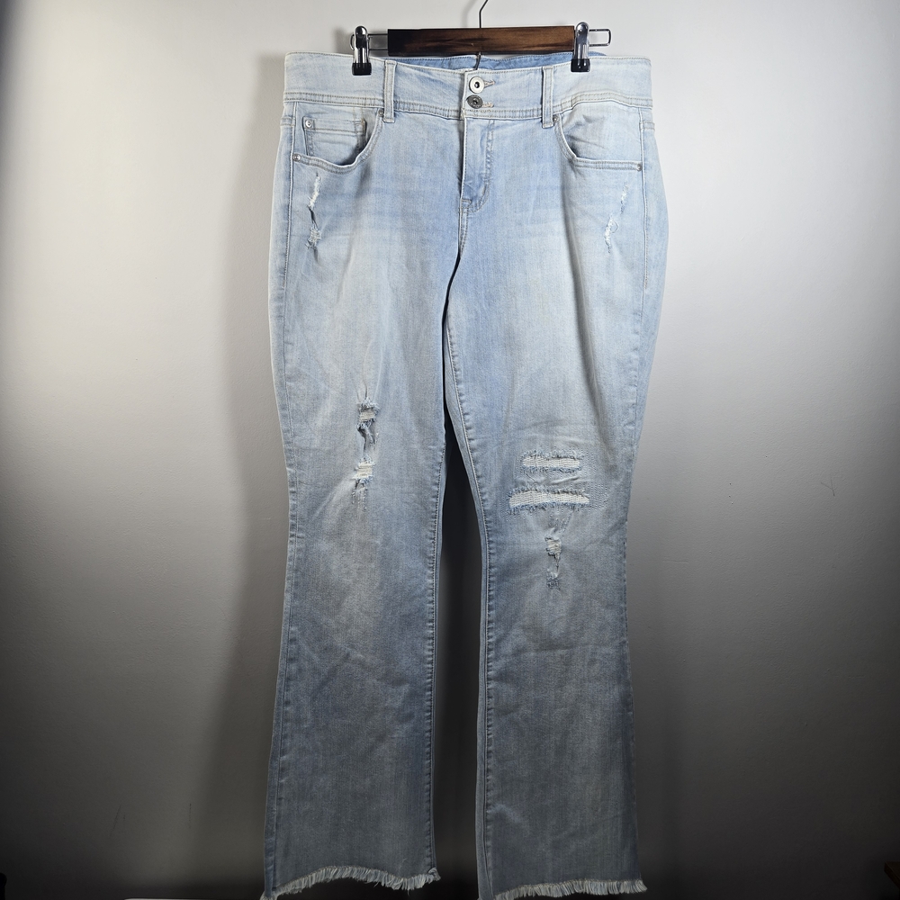 Light Blue Distressed Women Jeans